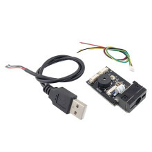 Novo Leitor de Código de Barras com Fio USB GM65 1D 2D Módulo Leitor de Código de Barras QR Buzzer CMOS para Lembrete com Cabo UART