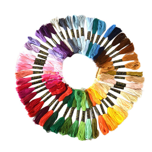 100Pièces Broderie Colorés En Polyester Doux Pour Projets DIY 1
