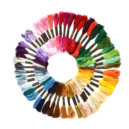 100Pièces Broderie Colorés En Polyester Doux Pour Projets DIY 2