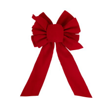 Yurqghjb Weihnachtsschmuck: Samtschleife, rot (D)