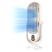 Újratölthető toronyventilátor hálószobába, hordozható újratölthető asztali ventilátor 5 sebességfokozattal, 720 forgó hűtőventilátor