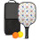Σετ κουπιών Pickleball με κουπιά από fiberglass σε σχέδια λουλουδιών, 2 μπάλες και τσάντα – 1