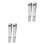 4Pièces Clips De Cravate Argent - Maintien Parfait Et Élégant 8