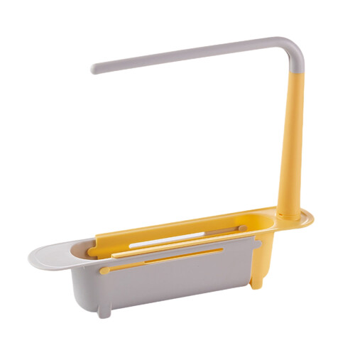 Expandable Sink-Mount Dish Drying Rack, Plastic, 1 Pack