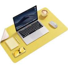 Alfombrilla antideslizante para escritorio de 60 x 34,8 cm (23,6" x 13,7"), protector de escritorio impermeable de cuero sintético, alfombrilla de
