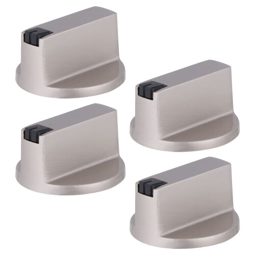 Metallknäppar Silver 6 mm 6-pack