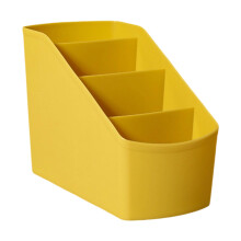 Bureau-organizer, plastic bureau-organizer met 4 vakken, kleine multifunctionele bureau-organizer voor thuis en op kantoor
