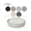 Sets de table ronds en corde de coton tissée (4 pièces) 1