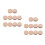 20Pièces Kit Embouts PU Khaki Pour Queue De Billard Usage Polyvalent 4