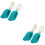 2Ensembles Bébé Silicone Vert Matériel ABS Durable 7