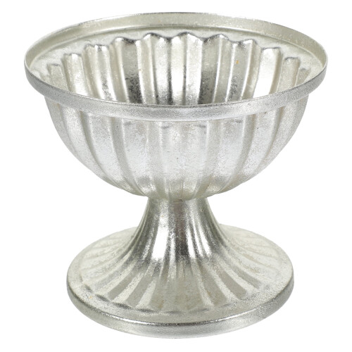 Vintage Iron Vase Silver 11 cm