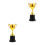 2Pièces Trophées Mini Or En Cadeaux Pour Sport 8