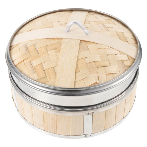 TUIBELYN 1pc Dim Sum Dumpling Food Steamer With Lid Kitchen Multi-functional Steamer