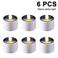 Conjunto de 7 velas de LED solares para uso externo, à prova d'água, com acendimento automático ao anoitecer e ao amanhecer, ideais para