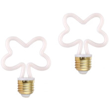 Lot de 2 ampoules LED à filament 4W E27, lumière douce rétro pour vitrine, compatibles avec les douilles E27