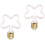 2 Pack 4W E27 LED Filament Bulbs Warm White 1