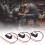 6Pièces Voltmètre Dc Mini Portable Noir Calibrable Résistant Choc 5