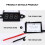 6Pièces Voltmètre Dc Mini Portable Noir Calibrable Résistant Choc 6