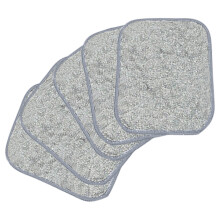 5-Pack Double-Sided Dish Cloths – Stainless Steel & Cotton