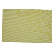 Hittebestendige PVC tafelmat groen - Geweven antislip PVC isolatie placemat, wasbare tafelmat voor de keuken (1x PVC tafelmat)