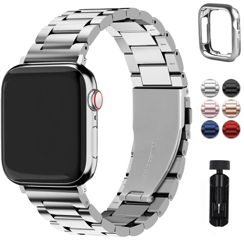 Συμβατό με Apple Watch Μεταλλικό λουράκι 40 χιλιοστών – Ρυθμιζόμενο λουράκι iWatch με