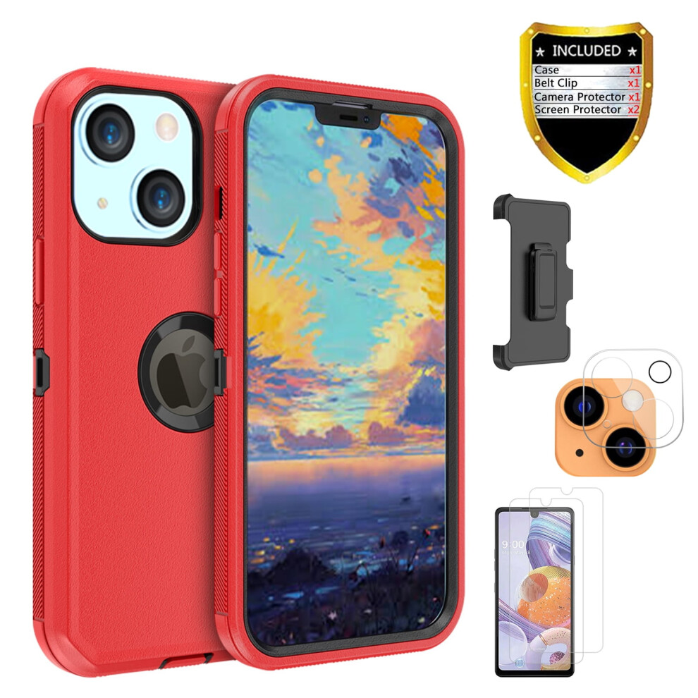 Iphone 13 Heavy Duty Armor Case With Screen Protector, Lens 922042428041