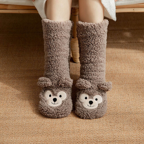 Women's Warm Sleeping Socks – Soft Cotton Blend, 1 Pair