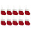 Knitted Christmas Stockings 10 Pack Red & White 1