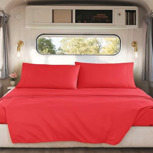 1800 Microfiber Short Queen RV Sheets Set