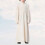 Jugend Robe Lange Ärmel Beige Schlicht 7