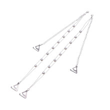 FRCOLOR 1Pair Invisible Bra Strap Plated Metal Non Slip Shoulder Strap