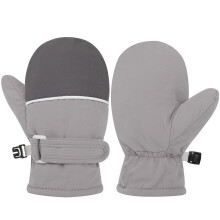 Gants et moufles d'hiver pour tout-petits AWZXDE – Imperméables, bicolores, gris clair, pour filles et garçons de 2 à 4 ans, compatibles avec le