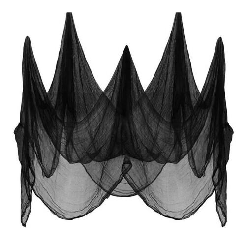 Ύφασμα Γάζας για Halloween Μαύρο 5μ x 2,15μ