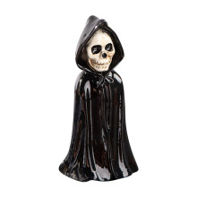Kolekcja miniaturowych figurek na Halloween – nagrobki z żywicy, czaszki i kruki do upiornych dekoracji wioskowych, dekoracji stołowych i dioram