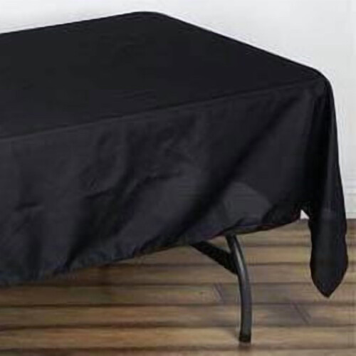 Halloween6 τεμάχια 60" x 120" μαύρα ορθογώνια πλενόμενα διακοσμητικά τραπεζομάντιλα από 1