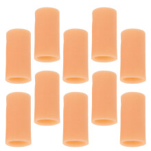Homoyoyo Khaki Skin-tone Reusable Finger Covers Finger Sleeve Protectors for Crafts Sewing Gardening 1.97x0.79x0.79in