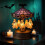 Ghost Carousel Desk Lamp – Stained Glass Circus Tent, 1
