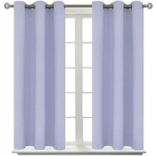 Room Darkening Curtains 54 Inches Long - Grommet Thermal Insulated Drapes Window Treatment Curtains for Bedroom, 2 Panels, 38 x 54 Inch, Lavander