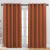Πάνελ κουρτινών Burnt Orange Blackout (Σετ 2 τεμαχίων, 70x84 ίντσες) – Θερμομονωτικά, με 1