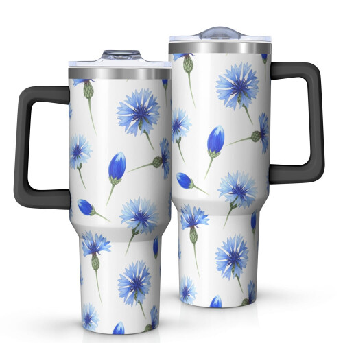 Isolierbecher „Pioneer“ mit Blumenmuster, 1,2 Liter