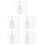 150Stk Kleberflaschen Mit -Spitze Pe Transparent, 5Ml 8