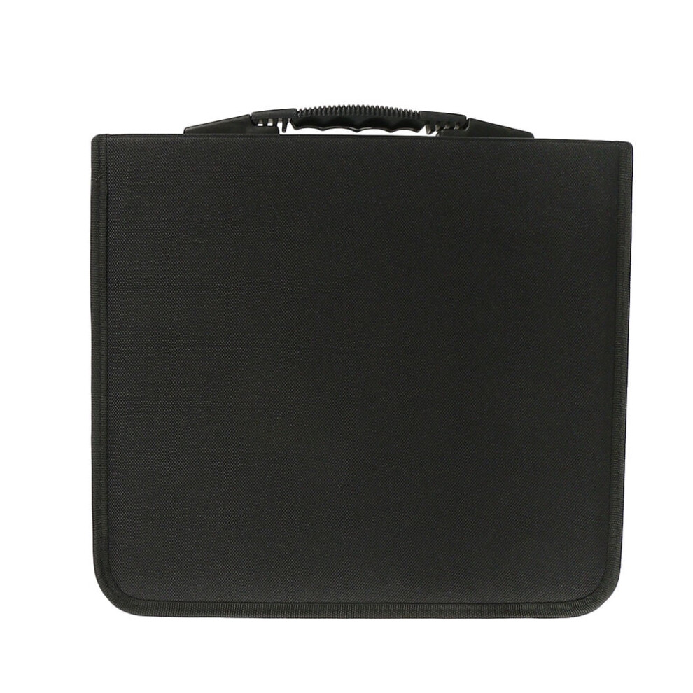 Portable Cd Dvd Storage Wallet With Large Capacity And Separate Design For Easy Organization Pu Leather 288 Discs Black 9485826449874