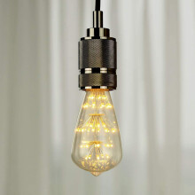 Pacáiste 2 Bolgán Edison LED, Bolgán Solais Tine Ealaíne Maisiúil LED Bolgán Solais Maisiúil Gloine LED E27AC85-265V2300K