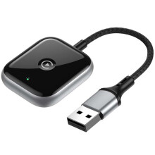 2 in 1 Wireless Carplay Adapter Wired to Wireless Adapter Car AI Box Plug & Car Adapter Black