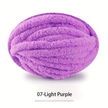 Couverture en fil Ice Bar extra épais – Chenille épaisse tissée à la main pour écharpe, bonnet, nid pour animaux et coussin – 250 g,