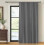 Linen Thermal Blackout Curtain Panel, 100" W x 84" L, Dark 1