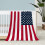 Patriotic Throw Blanket 30x40 in Red White Blue 1