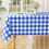 Waterproof Gingham Tablecloth with Flannel Back 60x84 in 1