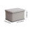 Medium Lidded Storage Box with Striped Design, Foldable Fabric Organizer for Clothes and Wardrobe, Stackable Durable Home Container 3