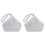 2Stk Glitzernde Silber Damen Party Change Purse 3
